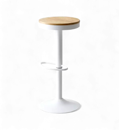 バーカウンター・チェア ホワイトアイアンとウッドのスツール ホーム＆キッチン ハイスツール 木製 アイアン 椅子 カウンターチェア レトロ 高さ70cm L ebn7073 バーカウンター・チェア ホワイトアイアンとウッドのスツール ホーム