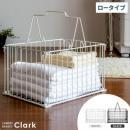 ランドリーバスケット Clark〔クラーク〕 ロータイプ ワイヤーランドリーバスケット 洗濯カゴ ホワイト ブラック  【送料あり】 詳細はこちら  