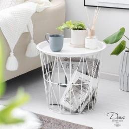 ワイヤーバスケットテーブル Dina(ダイナ) スチール天板タイプ