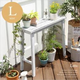 スツール型フラワースタンド Latte(ラッテ)Lサイズ