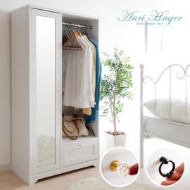 [幅80] ハンガーラック クローゼット 洋タンス Anri Hanger Rack〔アンリハンガーラック〕 150cmタイプ ホワイト