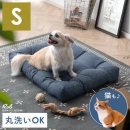 【S】デニムデザイン ペットクッション Rob〔ロブ〕 小型犬 猫  ペットベッド クッション ベッド用品 オリジナル オールシーズン デニム風 滑り止め付き ウレタン キルティング 丸洗い