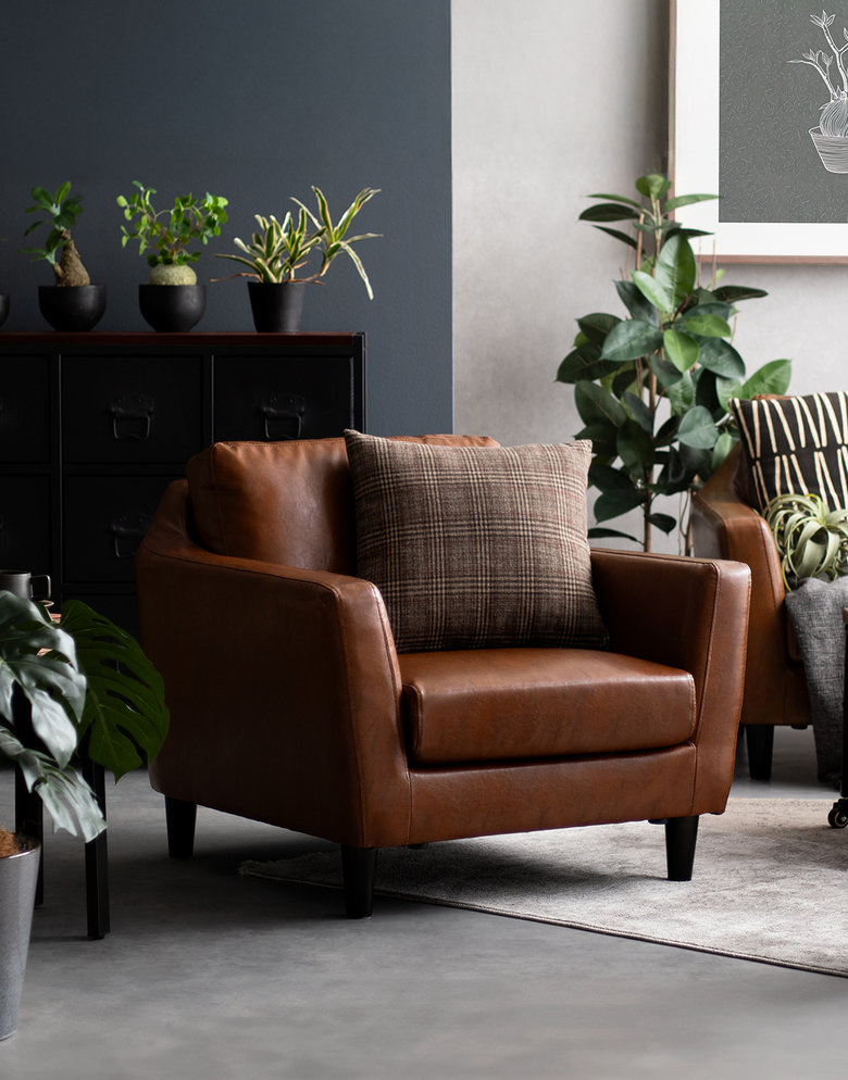 シングルソファ ローソファ ソファ 1P 1人掛け チェア RW648 シングル