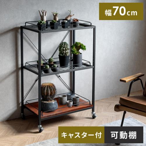 ヴィンテージ調ボタニカルラック BILLS(ビルズ)70cm幅